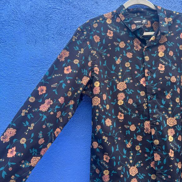 jf j.ferrar slim fit floral button up - Picture 3 of 5